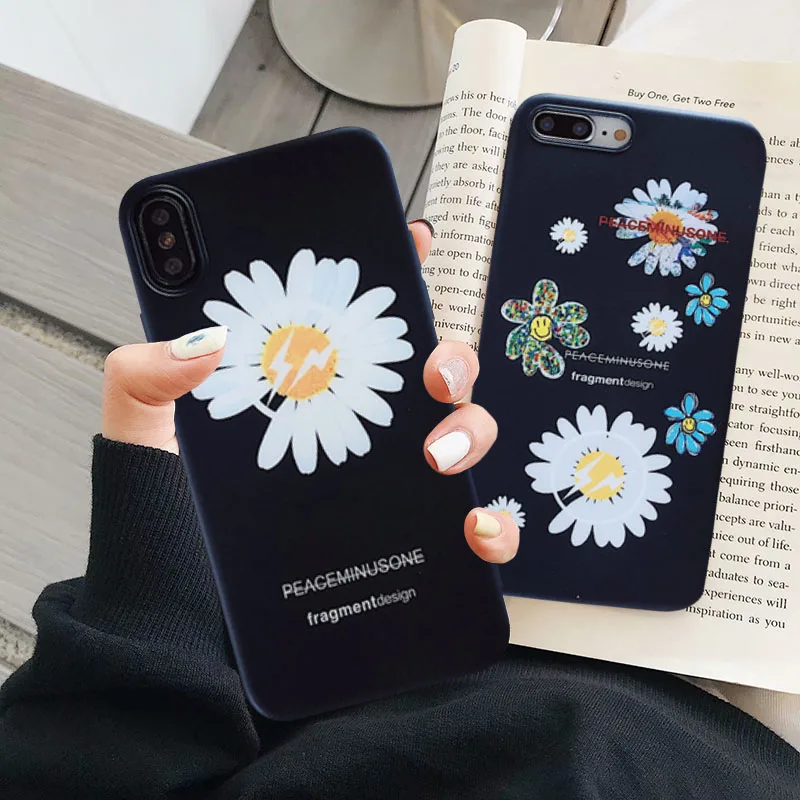Jamular модный peaceminusone цветочный чехол для телефона iPhone X XS MAX XR 8 7 6 6S Plus 11 корейский