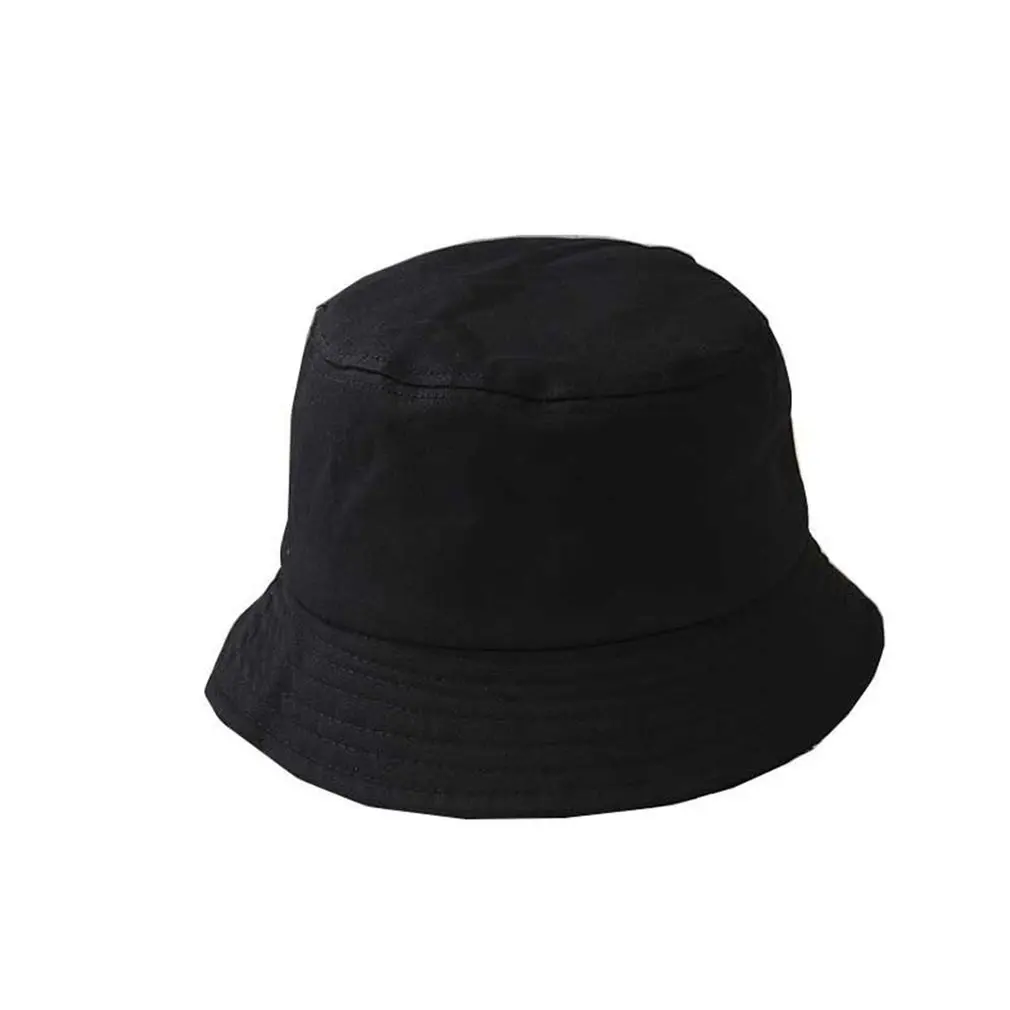 

New Unisex Cotton Bucket Hats Women Summer Sunscreen Panama Hat Men Pure Color Sunbonnet Fedoras Outdoor Fisherman Hat Beach