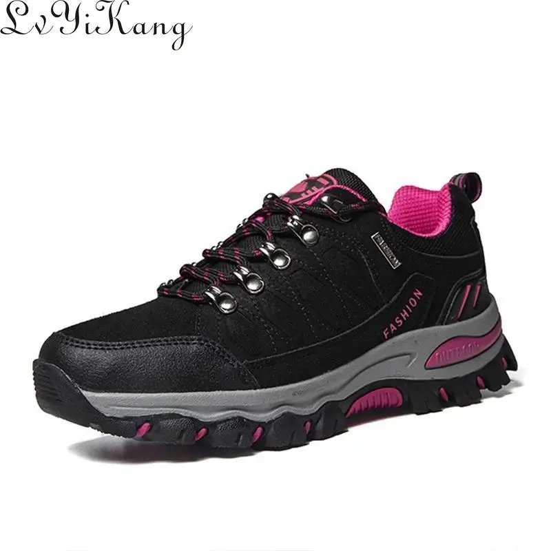 

2021 New Fashion Women Sneakers Lace-Up Spring Autumn Shoes Platform Shoes Outdoor Non-Slip Walking Hiking Shoes for Females