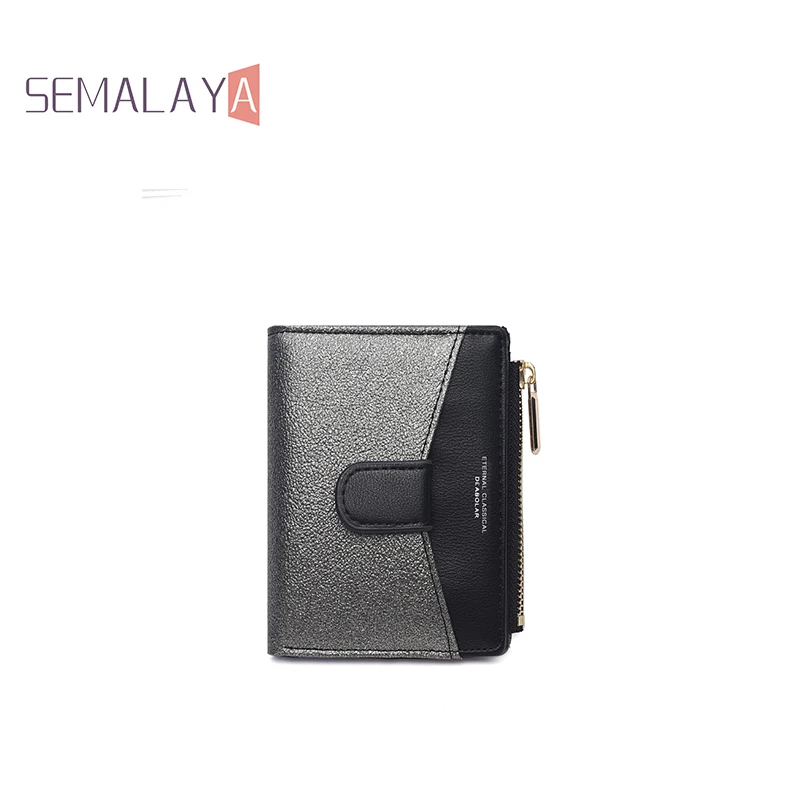 Fashion Women Clutch Wallet Short PU Leather Coin Purse Card Holder Mult Colors Ladies Purse Free Shipping