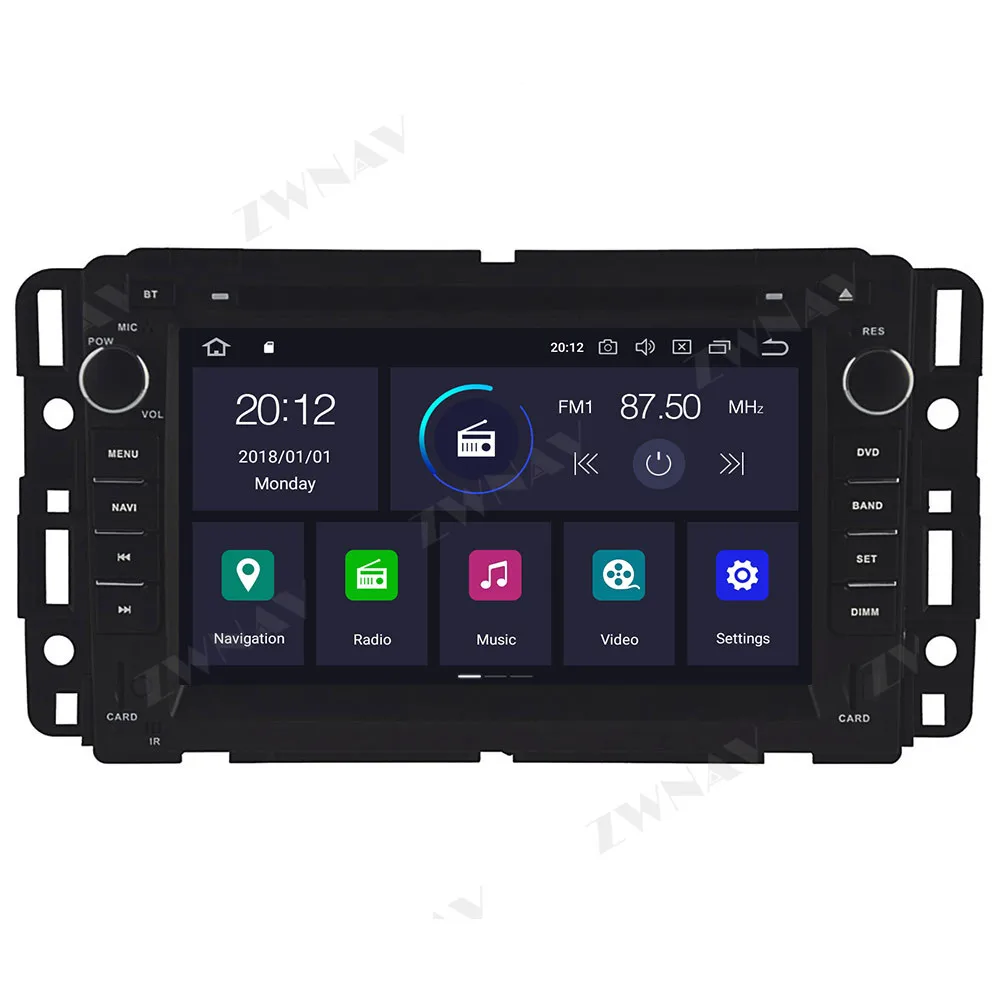 IPS Android 9. 0 4 + 64 автомобильный dvd-плеер с экраном GPS Navi для GMC Yukon Tahoe 10 0-2007
