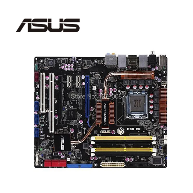 Для ASUS P5Q WS настольная материнская плата P45 Socket LGA 775 DDR2 используемая