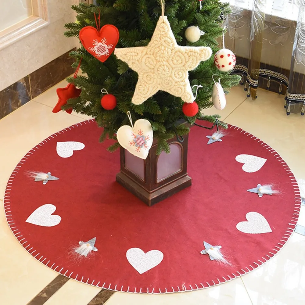 Шерсть фетр борода Рождественская елка юбки круглый ковер Merry christmas украшение для