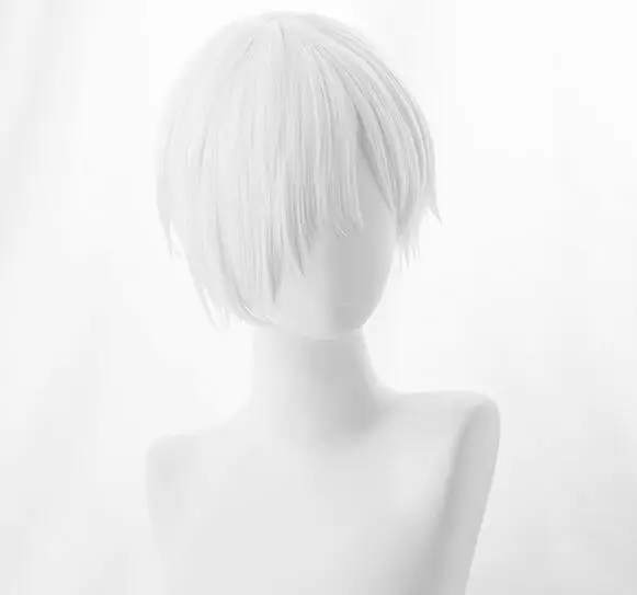 

25cm Hataraku Saibou Cells at Work U-1146 White Blood Cell Short Wig Cosplay Costume Heat Resistant Synthetic Hair Men Women Wig