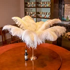 10 шт., декоративные белые страусиные перья, 15-60 см, 6-24 дюйма