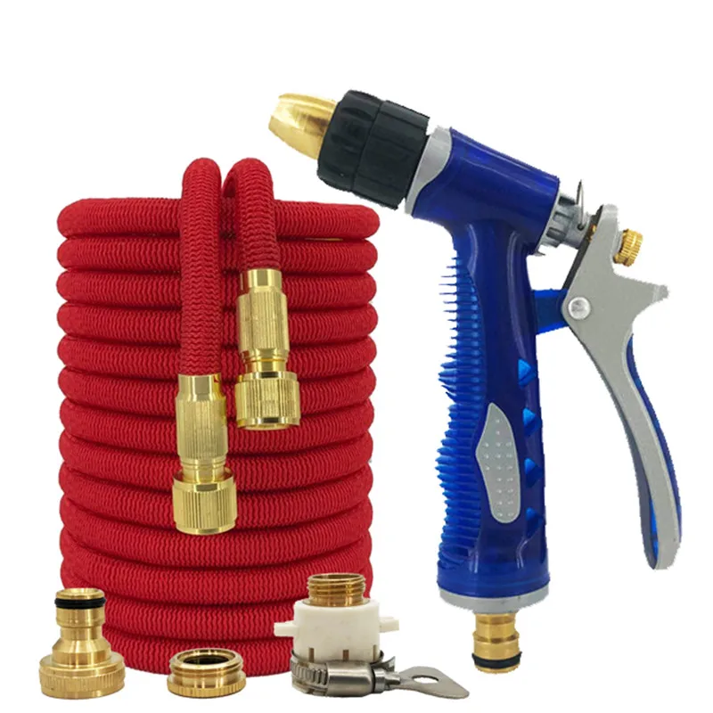 Высокое качество 25 100 футов гибкий садовый шланг расширяемый высокого давления