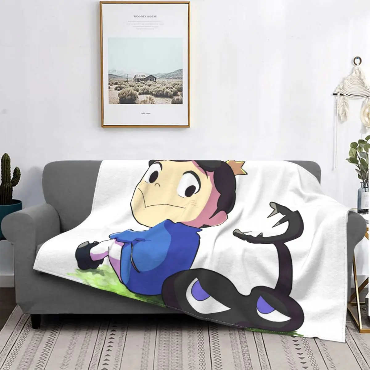 

Bojji (Ranking Of Kings) Carpet Living Room Flocking Textile A Hot Bed Blanket Bed Covers Luxury Blanket Blanket Flannel Blanket