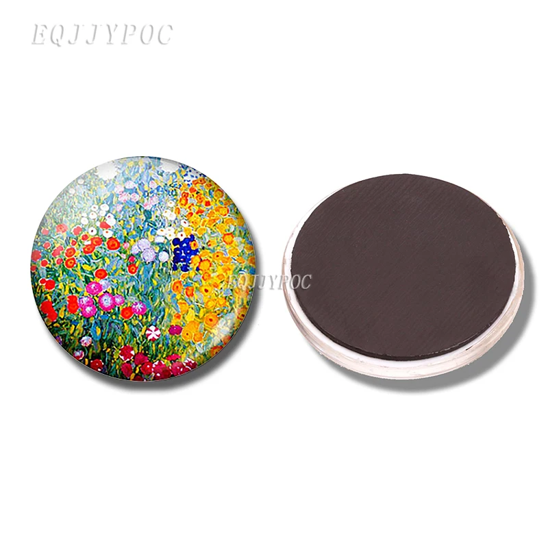 PACK OF 1 Ван Гог Подсолнух звездное небо искусство 30 мм магнит на холодильник Ирисы миндальное дерево магнитные наклейки на холодильник доска объявлений домашний декор - Цвет: PACK OF 1