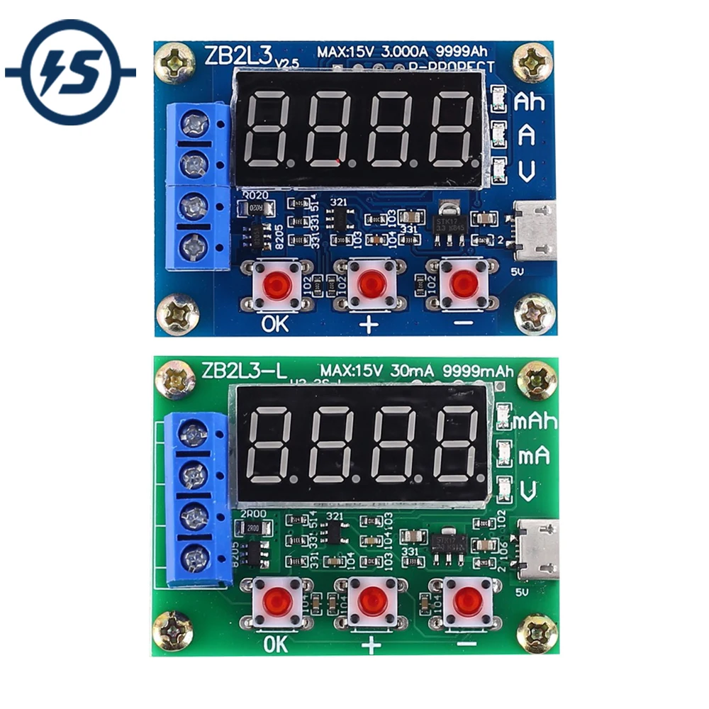 Тестер емкости аккумулятора Ач для CR2032/18650 дисплей 9999 мАч 1 2-12 В | Электронные