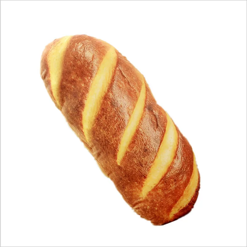 

40/60/80cm Kawaii Bread Plush Pillow Creative Funny 3d Simulation Plush Toy Strip Sofa Cushion Cute Removable And Washable