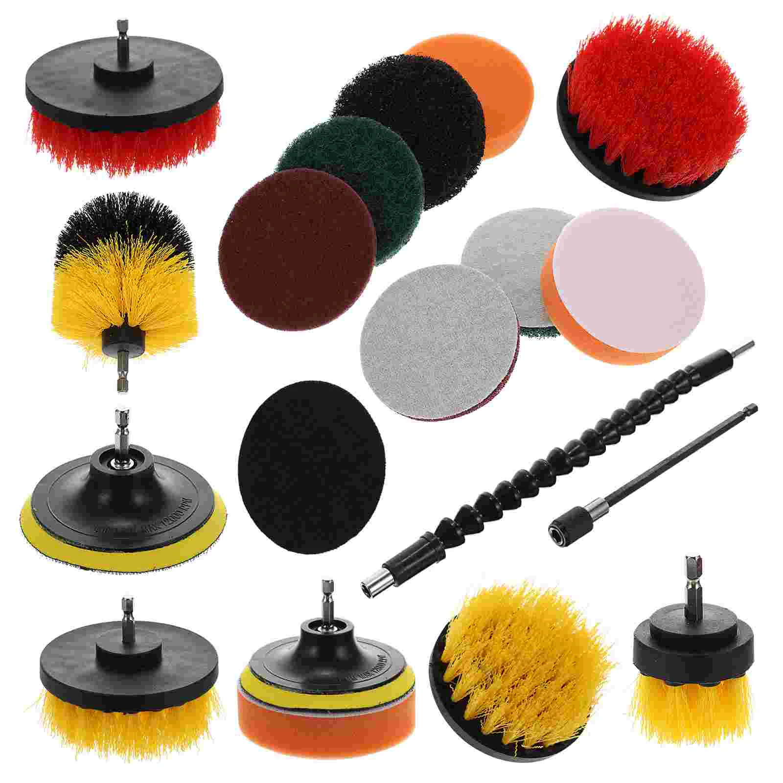 

1 Set/19PCS Electric Cleaning Brush Electric Drill Cleaning Brushes Attachments