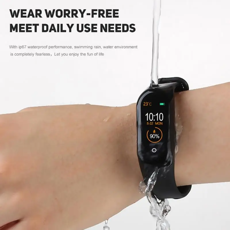 M4 Smart Fitness Tracker часы спортивный браслет ip67 Водонепроницаемый сердечный ритм