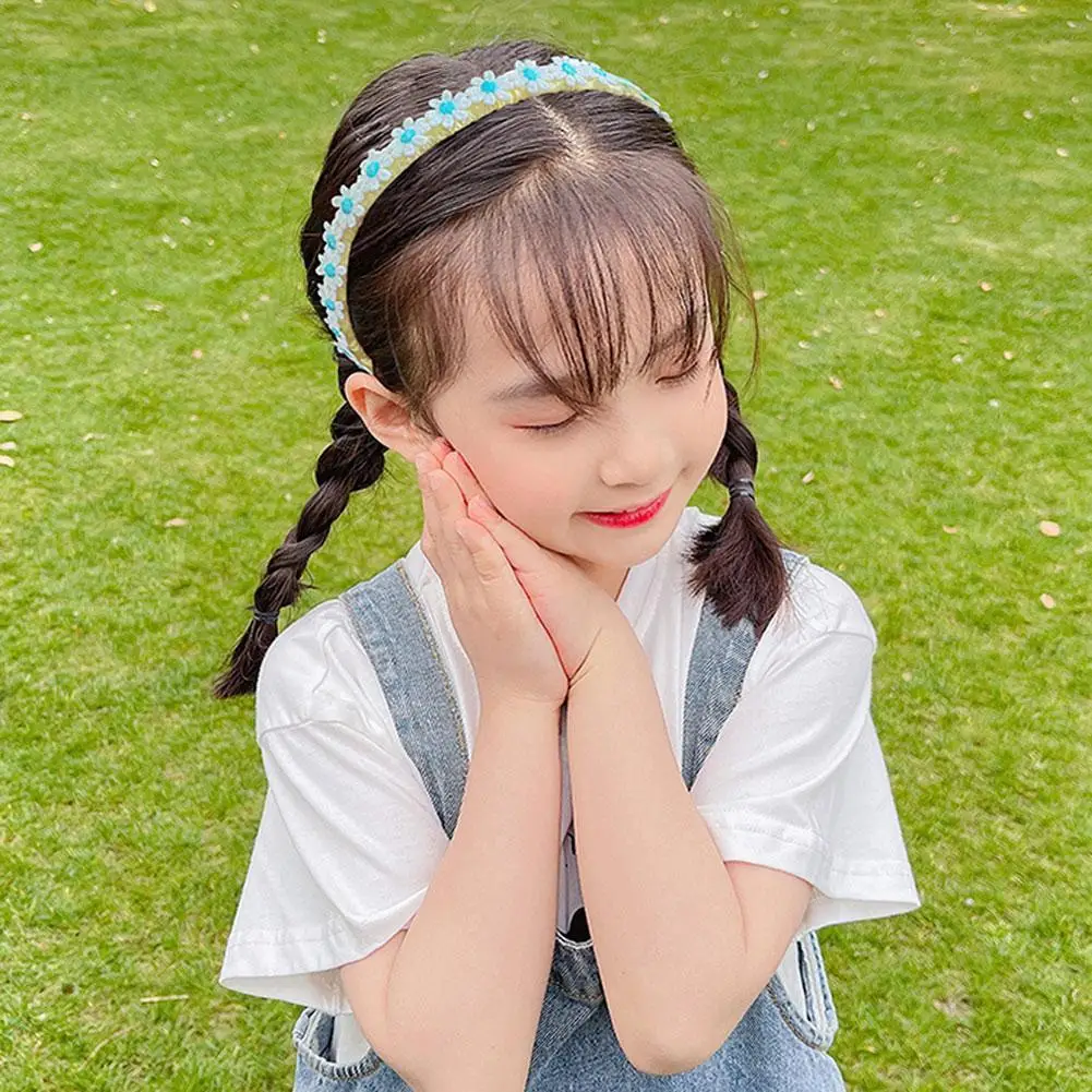 

Korean Fashion Cute Color Daisy Flowers Headbands For Girls Trendy Sweet Children Headwear Hairbands Hair Accessories