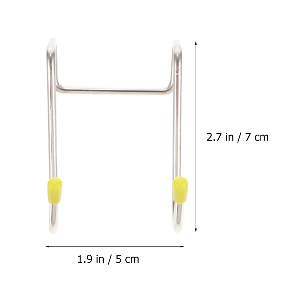 

12pcs Bathroom Kitchen Shape Hanger Stainless Steel Storage Hanging Hook