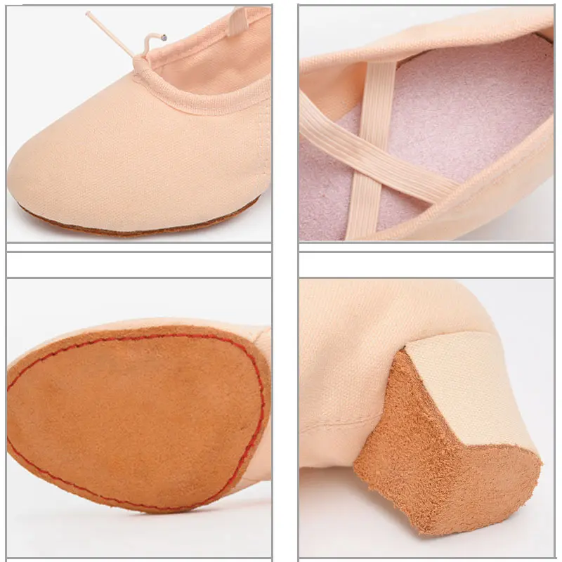 

Woman Practice Dance Shoes Girls Ladies Latin Dancing Shoes Canvas Soft 5cm Heels Ballet Performance Training Women Yoga Shoes