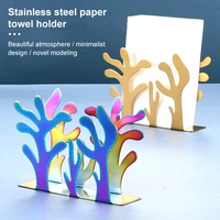 stainless steel napkin rack box dispenser tissue holder paper shelf organizer office hotel restaurant dinner table decoration