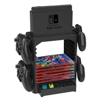 multi function game disc card tower holder storage bracket shelf switch console controller stand for nintendo switch accessories