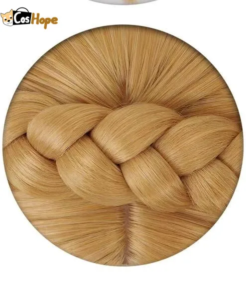 Парик принцессы для женщин термостойкие синтетические волосы в золотистой