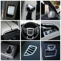 matte steering wheel gear shift water cup holder panel cover trim for range rover evoque l551 2020 2021 2022 interior