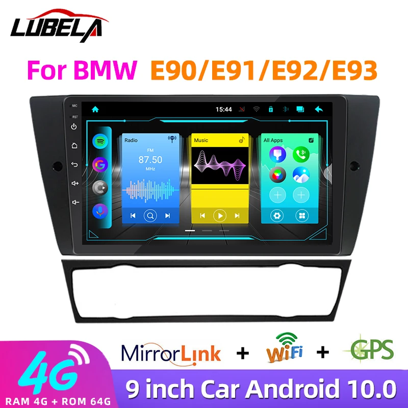 

Автомагнитола для BMW, мультимедийный плеер на Android, с GPS, для BMW 3 Series, E90, E91, E92, E93, типоразмер 2 Din