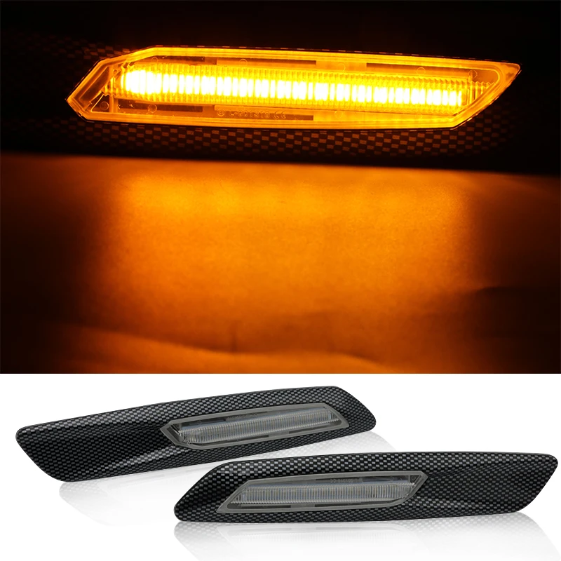 Для BMW E90 E60 E93 E46 E82 525i 325i E81 E61 328i M3 дымовая линза Динамический светодиодный