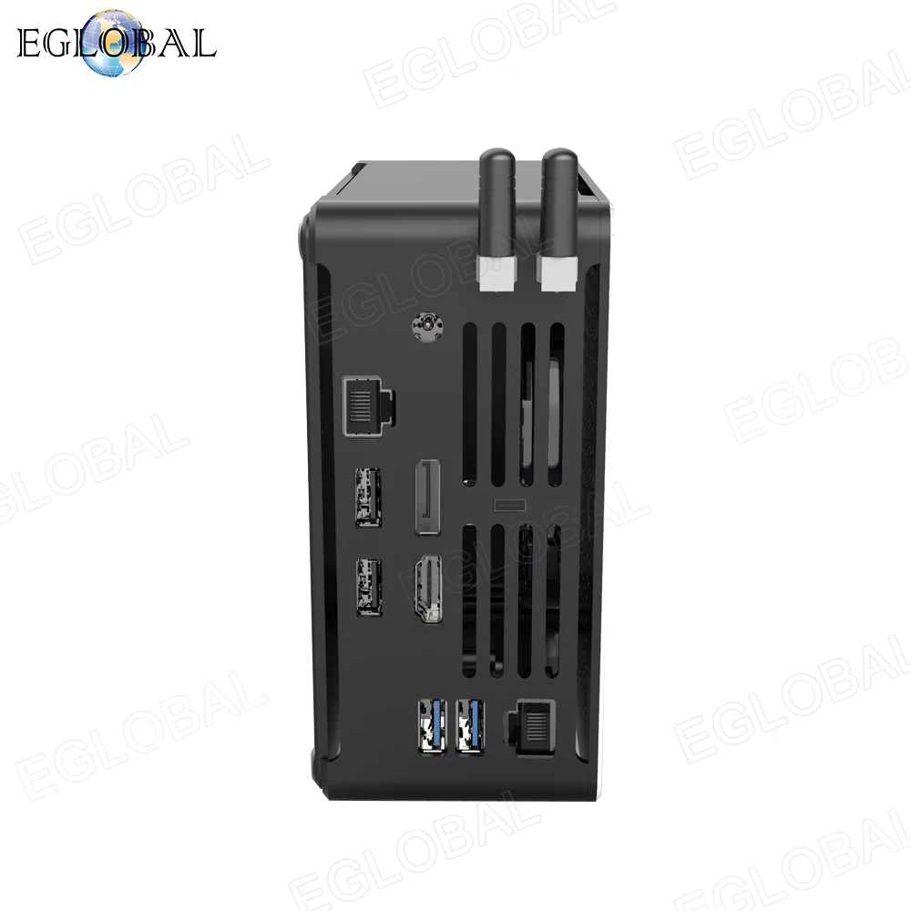 2020 Eglobal новый вентилятор мини-ПК Core i9 9880H 2 Intel Lans Windows 10 * DDR4 64 Гб M.2 NVME Micro PC