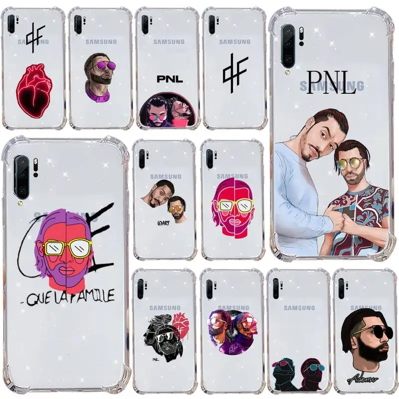 

fashion PNL Rapper heart Phone Case Transparent for Samsung s9 s10 s20 Huawei honor P20 P30 P40 xiaomi note mi 8 9 pro lite