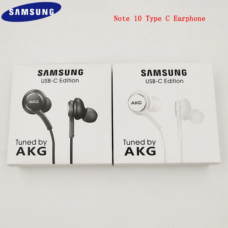 Наушники Samsung EO IG955 AKG гарнитура In ear Type C с микрофоном Проводная Для Galaxy S20 Note 10 Plus 20