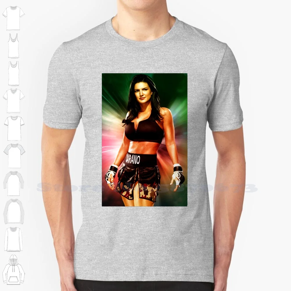 Gina Carano Cool Design Trendy T-Shirt Tee Gina Carano Fighter Carano Fitnes Model Carano Martial Art Carano Muay Tai Carano