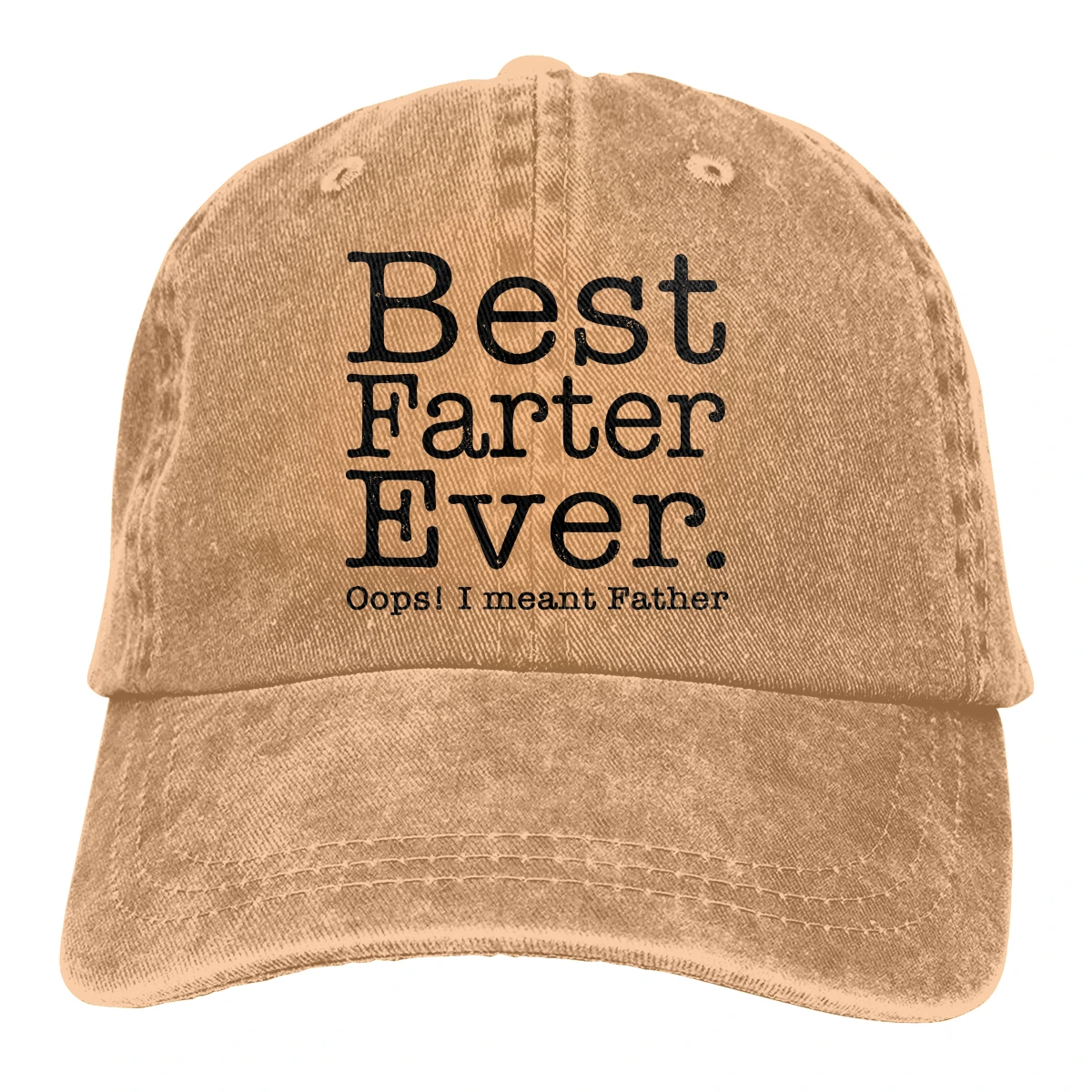 

Best Farter Ever man's women's Retro Washed Cowboy hat Baseball Cap