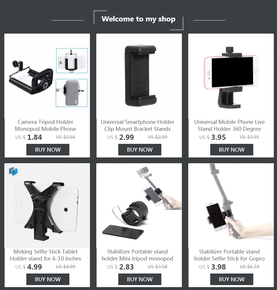 Универсальный держатель для смартфона с зажимом, кронштейн, стойки, селфи палка для штатива E-type, выдвижной держатель