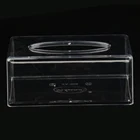 Акриловый прозрачный чехол для салфеток, коробка-диспенсер для бумажных полотенец для лица, ударопрочный и долговечный в использовании