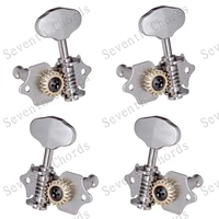 a set 2r2l chrome vintage gear ratio 118 open gear tuning pegs keys tuners machine head for ukulele 4 string guitar