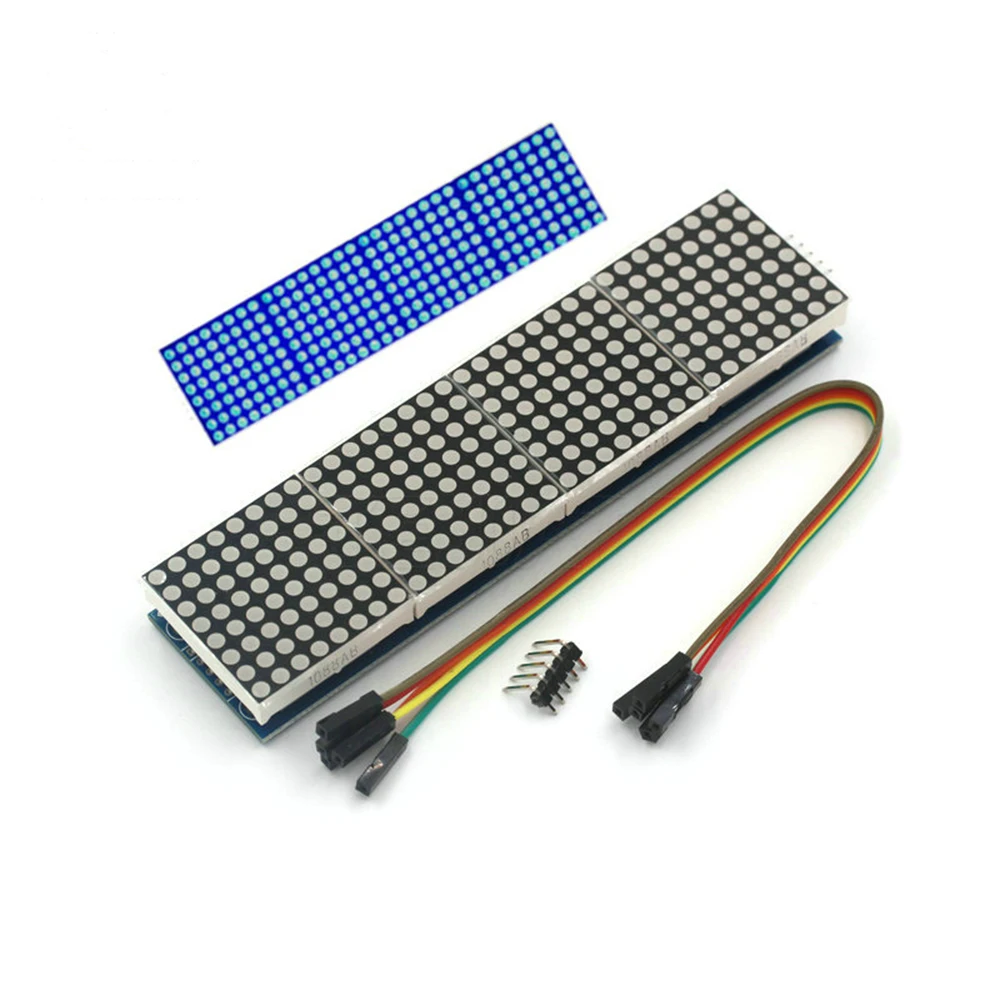 Матрица точечная 4-в-1 модуль управления SCM MAX7219 с 20 см Dupont Line 5P для Arduino Raspberry Pi PIC ARM |