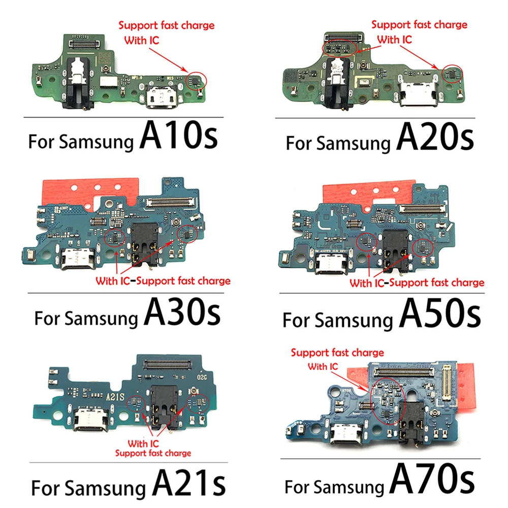 USB зарядное устройство док станция разъем гибкий кабель для Samsung A10S A20S A30S A50S A107 A207