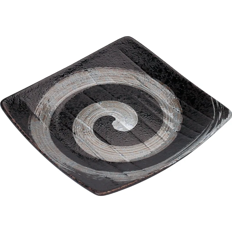 

Japanese ceramic sushi dishes plate creative rough ceramic tableware snack dishes snack dishes square dishes
