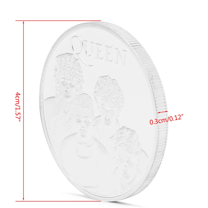 Королевская британская рок группа Посеребренная памятная монета Токен
