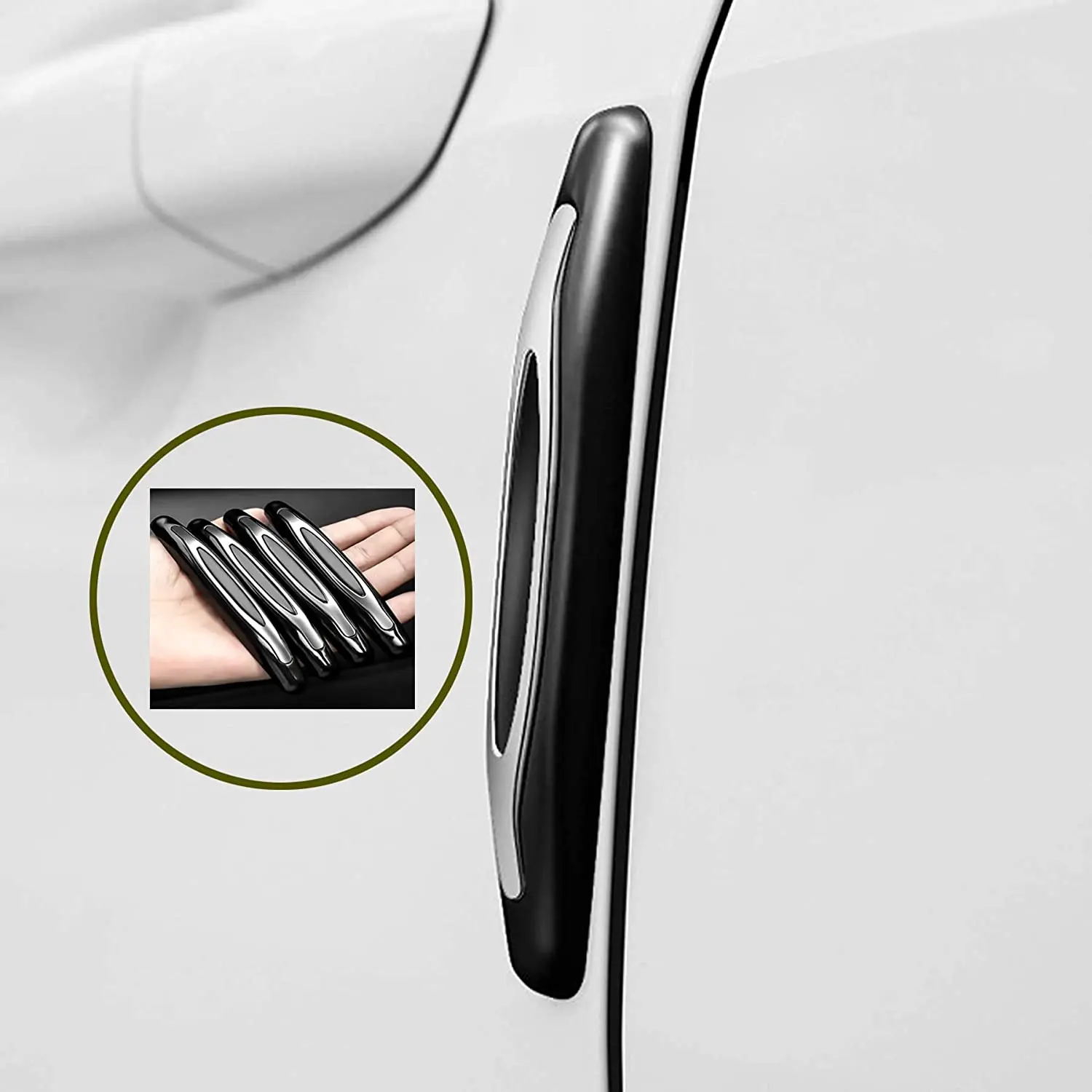 

Боковые зеркала автомобиля край двери гвардии 4 шт Анти-столкновения Анти-протектор для двери автомобиля, автомобильный боковой двери с защ...