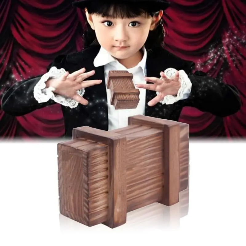 Волшебная деревянная головоломка с отсеком искусственная веселая для детей