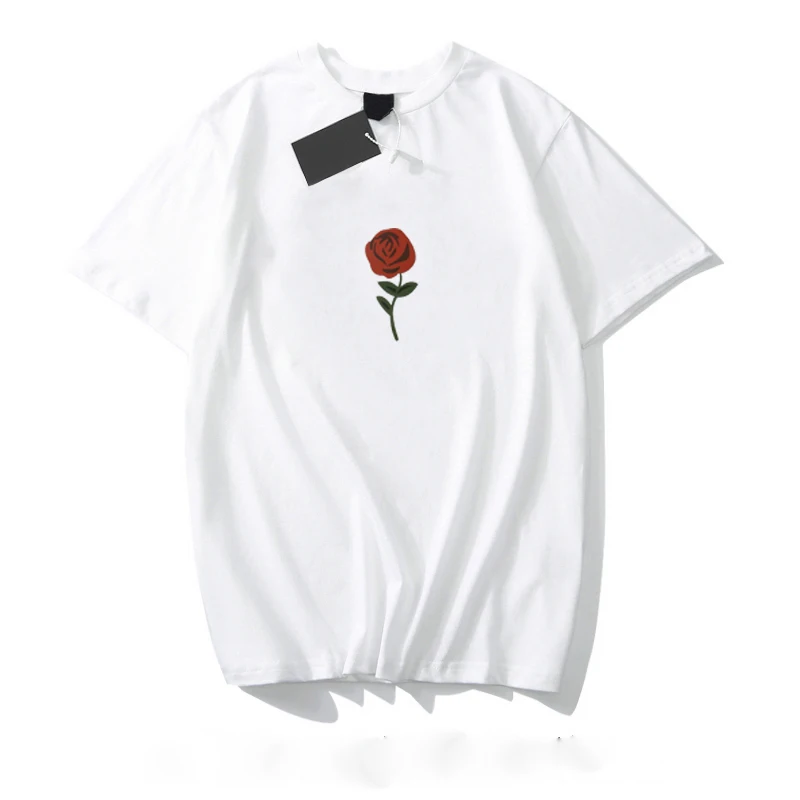 

Хлопковая футболка с коротким рукавом и круглым вырезом, в стиле хип-хоп