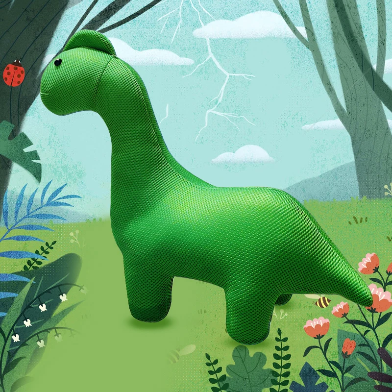 

Новинка kawaii, одна штука, маленькая кукла динозавра, плюшевые мягкие игрушки с животными, ПП хлопковые подушки для детей, подарок на день рожд...