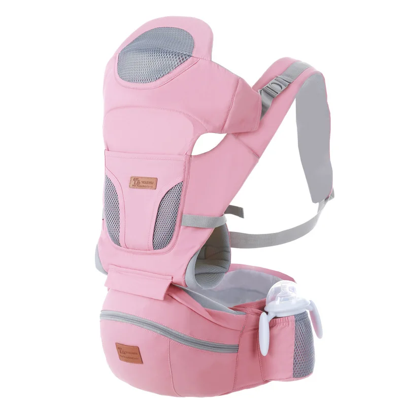 

Baby Carriers New Fashion Simple Polyester Solid Color Newborn Sling Waist Stool Multifunctional Back Maternal and Baby Products