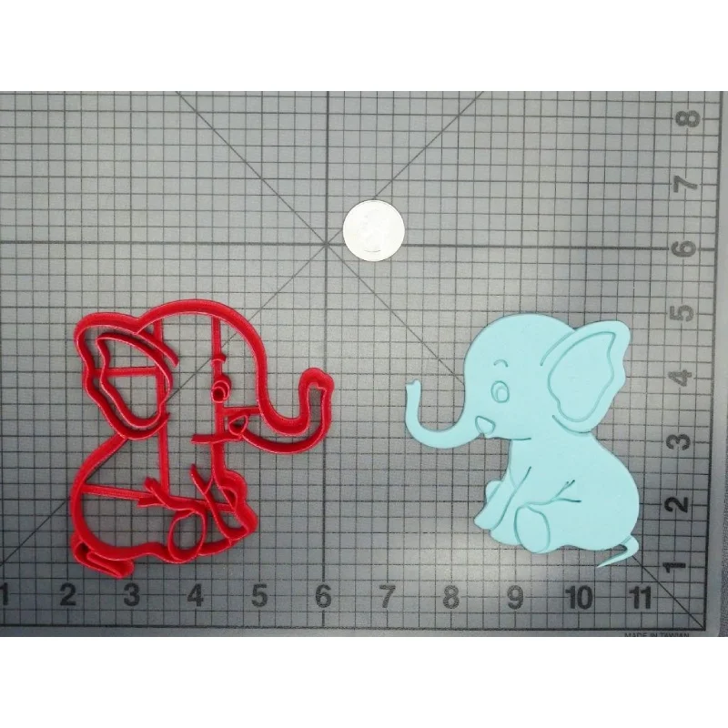 Чехол с изображением милых мультяшных животных милые слоненок Луна резак для