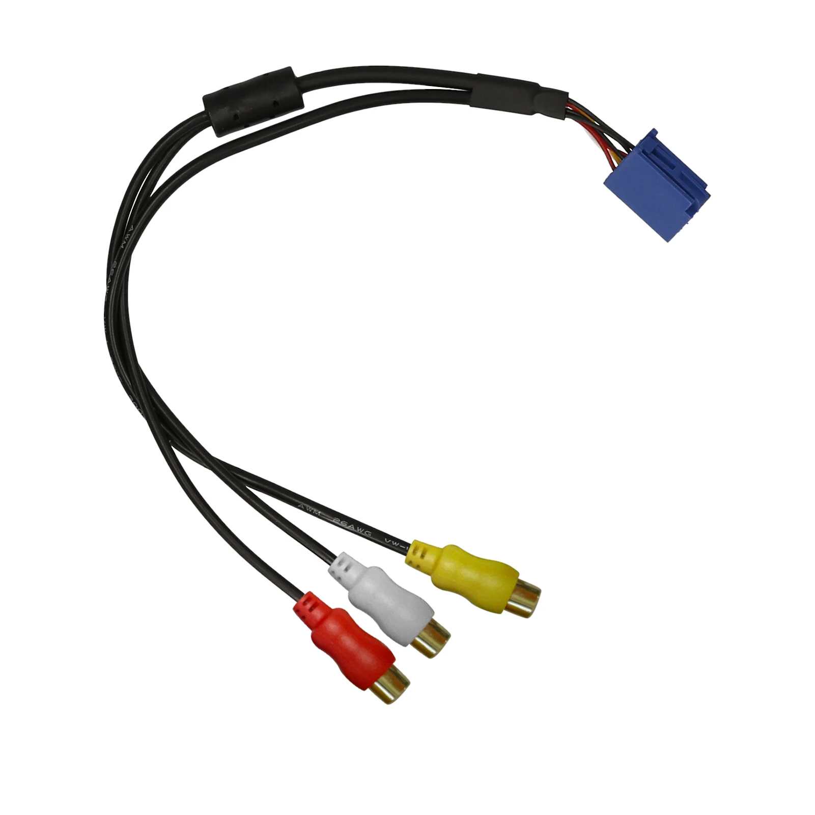 Автомобильный RCA адаптер VTR кабель 6 Pin Синий A/V порт Замена для Toyota | Автомобили и