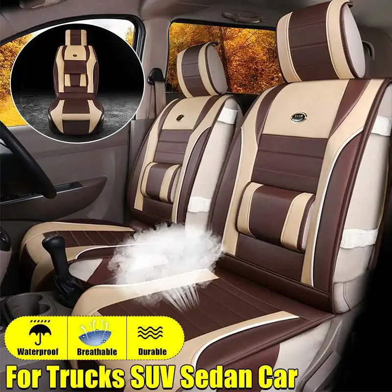 

1/2pcs Car Seat Covers Automobiles Seat Covers Protector Cushion PU Leather SUV Truck for VW for Ford for BMW for Audi
