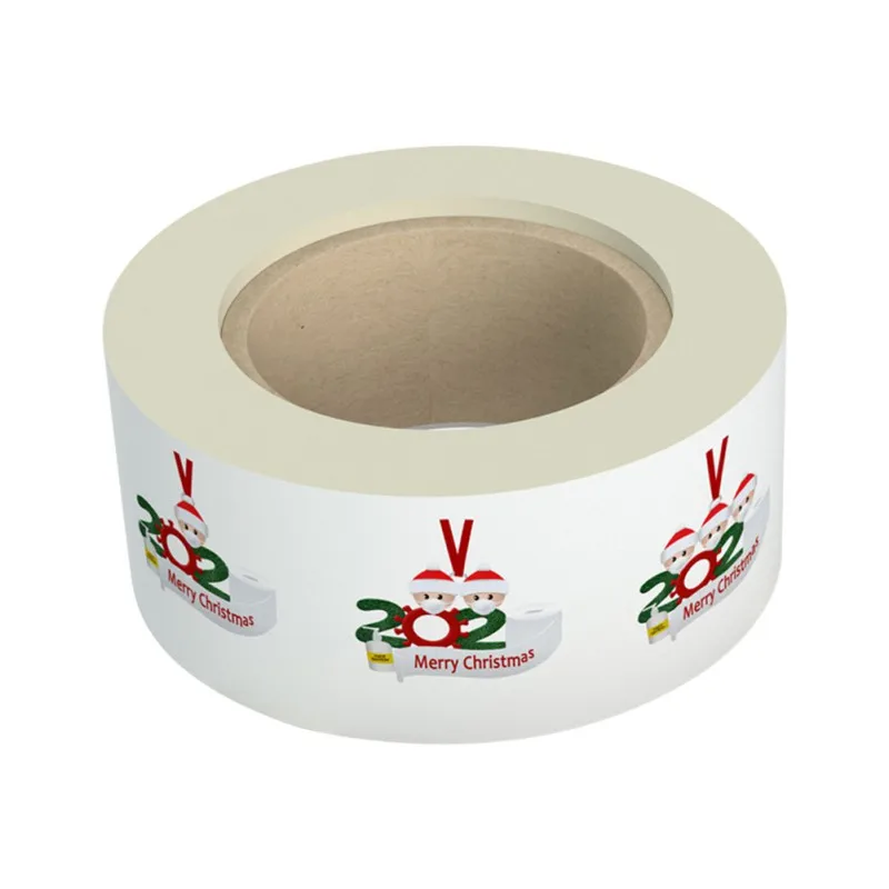 

Merry Christmas Stickers 2020 Christmas Quarantine Survivor Round Label Stickers Envelope Sticker Seal For Bag Sealing Decor
