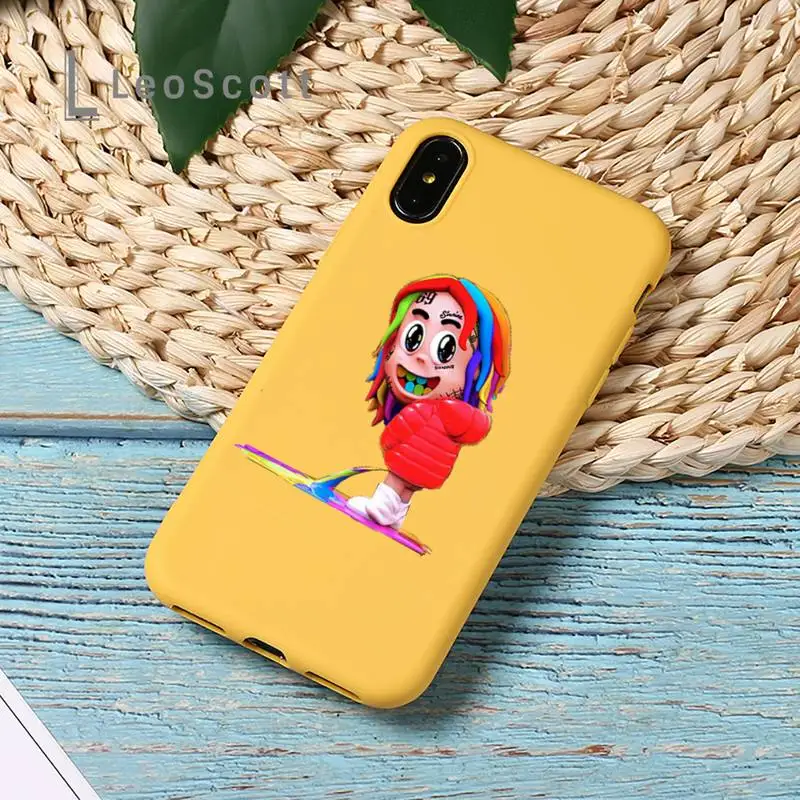 

Rapper 6ix9ine Dummy Boy DAY69 Phone Case Yellow Candy Color for iPhone 11 12 mini pro XS MAX 8 7 6 6S Plus X SE 2020 XR
