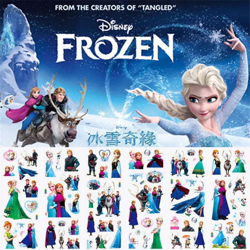 10 шт./набор Дневник для украшения детской комнаты Disney Snow White Frozen|Наклейки