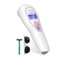 the newest lcd screen ipl white epilator permanent hair removal 400000 flash ice cool painless for home beauty machine