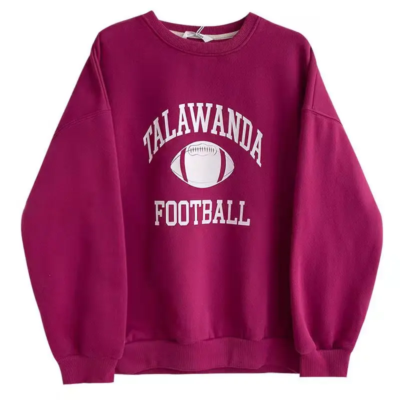 

Винтажный серый свитшот с надписью, Женский Повседневный пуловер с круглым вырезом и длинным рукавом, спортивные толстовки для подростков, ...